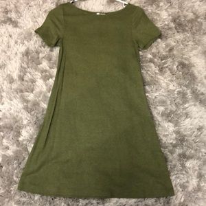Olive green dress